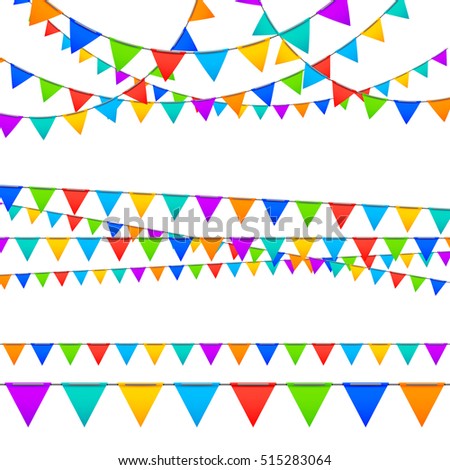 Collection Of Colored Paper Garland Decoration For Celebration Events Collection Of Colored Paper Garland Decoration For Celebration Events