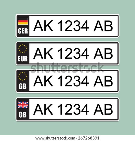 European Union License Plate Abbreviations