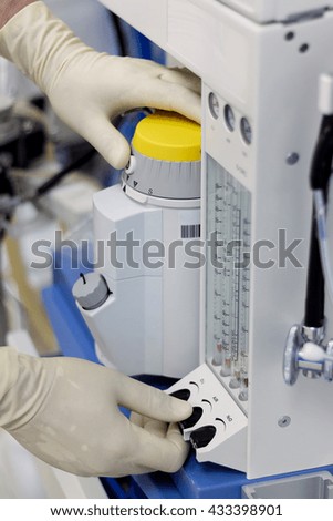 Anesthesiology heart rate machine