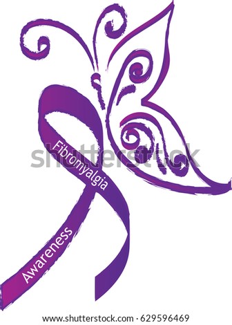 Fibromyalgia Awareness Symbol Logo Picture Purple Stock Illustration ...