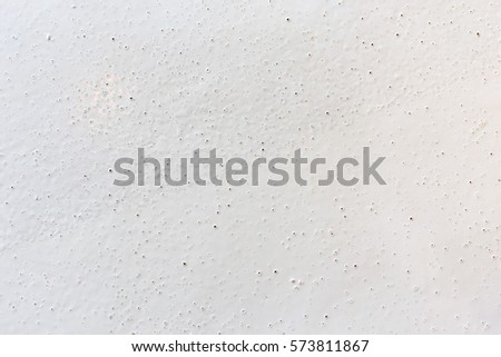 White Epoxy Color Paint On Floor With Air Bubble Porous White Epoxy Color Paint On Floor With Air Bubble Porous