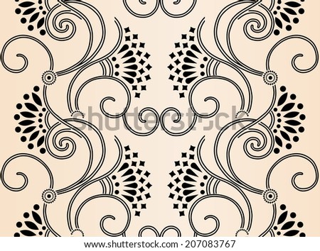 art nouveau seamless pattern stock vector royalty free 207083767