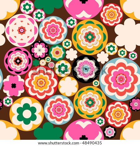 Hippie Peace Floral Background Stock Vector 115014361 - Shutterstock