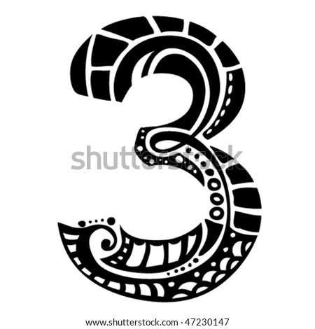 Decorative Numbers Ornaments Vector Stock Photos, Images, & Pictures ...