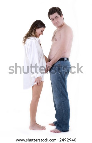 Husband Holding Wifes Pregnant Tummy Stock Photo (Royalty Free) 2492940 ... photo