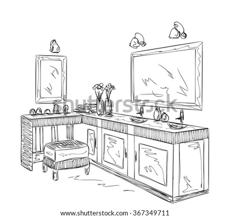 Bathroom Drawing Bathroom Drawing