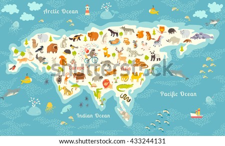 world map north america