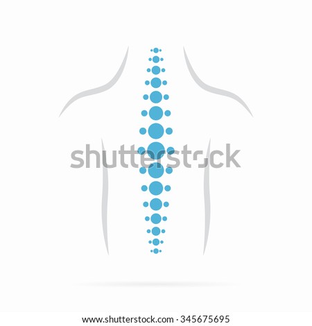 Vector spine diagnostics symbol design