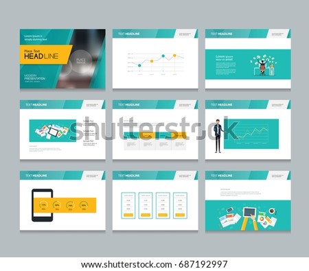 layout design template business presentation brochure stock vector