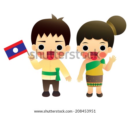 Cartoon Cambodia Stock Vector 208060072 - Shutterstock