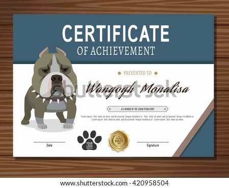 dog certificate
