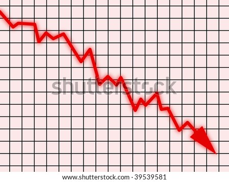 Arrow Graph Going Down Stock Illustration 39539581 - Shutterstock