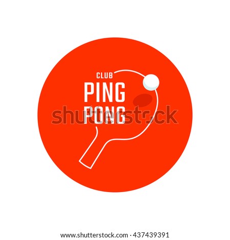 Pingpong Posters Design Table Rackets Pingpong Stock Vector 425958670 ...