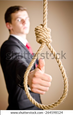 Image result for guy holding a noose