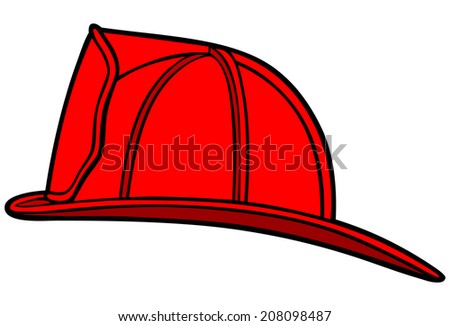 Firefighter Helmet Stock Vector 208098487 - Shutterstock