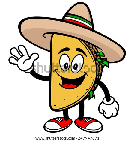 Taco Running Stock Vector 247951723 - Shutterstock