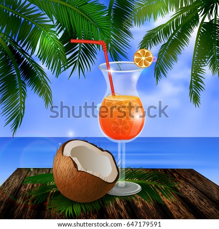 tropical vector background