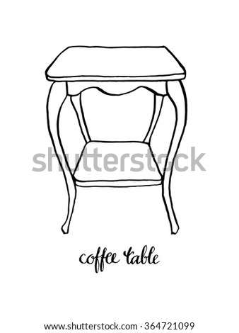Furniture Design Elements vintage dining table vintage furniture interior stock vector Furniture Design Elements vintage dining table vintage furniture interior stock vector