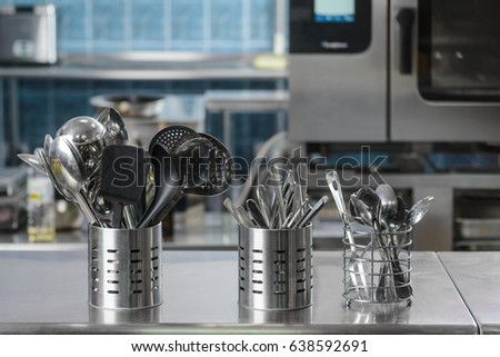 Restaurant Kitchen Utensils professional kitchen stock images, royalty-free images & vectors Restaurant Kitchen Utensils professional kitchen stock images, royalty-free images & vectors