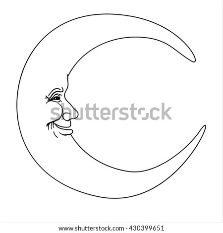 Moon Face Stock Images, Royalty-Free Images & Vectors | Shutterstock