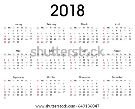 2018 calendar doc