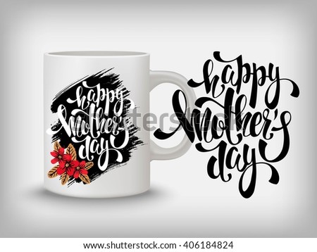 Download Mothers Day Illustration Mug Card Tshirt Stock Vector ...