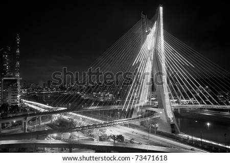 Most Famous Bridge City Sao Paulo Stock Photo 73471654 - Shutterstock