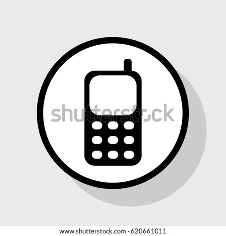 Cell Phone Icon Vector Format Four Stock Vector 142003204 - Shutterstock