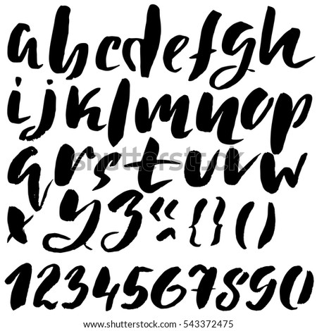 alphabet letters prints letters vector alphabet stock vector 329377715