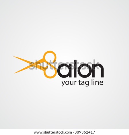 Hair Salon Logo Cosmetic Salon Logo Design Stock Vector 