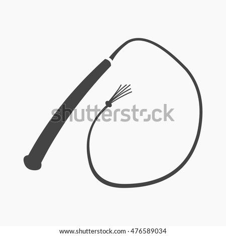 Whip Icon Cartoon Single Western Icon Stock Vector 476589034 - Shutterstock