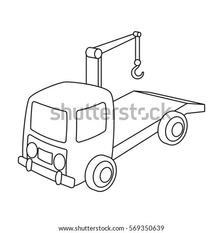 Mail Truck Outline Stock Vector 13915666 - Shutterstock