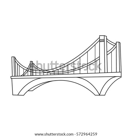 Isometric Cable Stayed Bridge Vector Stock Vector 393987550 - Shutterstock