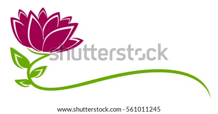 Logo purple flower.