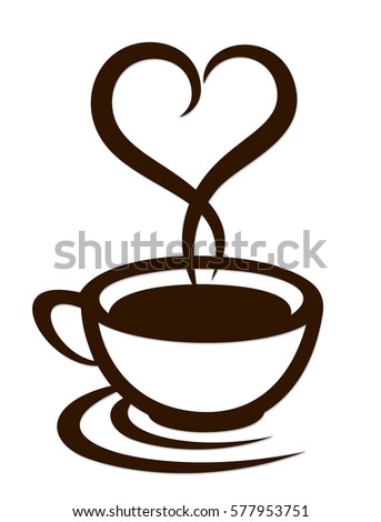 Logo Coffee Cup Stock Vector Royalty Free 577953751 Logo Coffee Cup Stock Vector Royalty Free 577953751