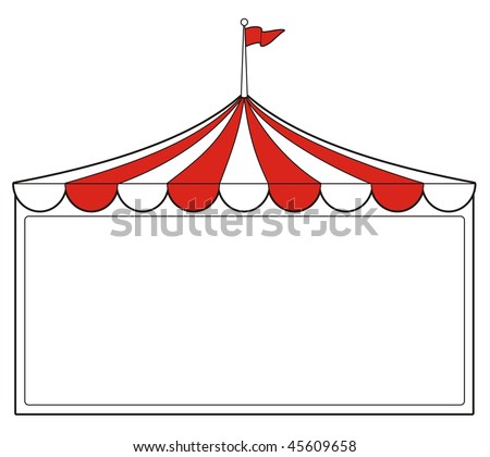 Silhouette Outline Three Ring Circus Tent Stock Vector 78786448 ...