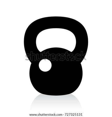 Kettlebell Icon Stock Vector 557808358 - Shutterstock