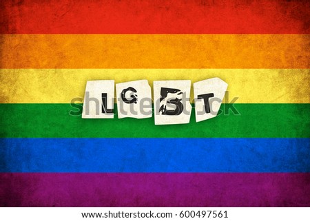 Illustration Grunge Gay pride flag Illustration Grunge Gay pride flag