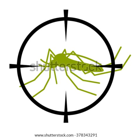 Target On Mosquito Mosquitoes Carry Many Stock Vector 369714266 ...