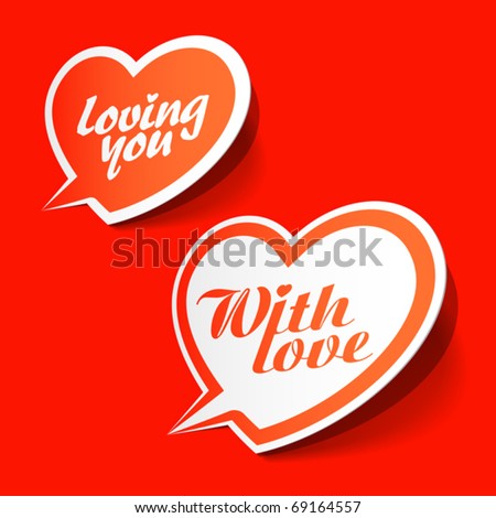 With love - enamored bubbles. Vector.