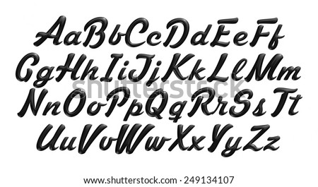 3 d poster bold classic style font stock illustration 249134107 letters font style