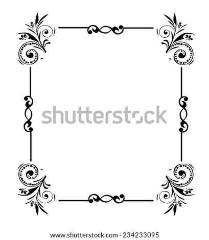 Corners Borders Page Decorations Very Easy Stock Vector 24606079 ...