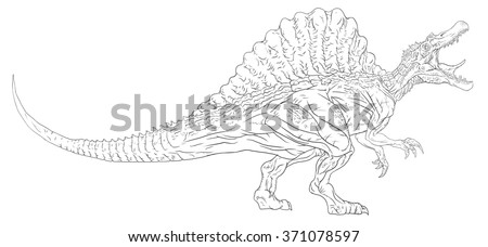 How To Draw A Spinosaurus