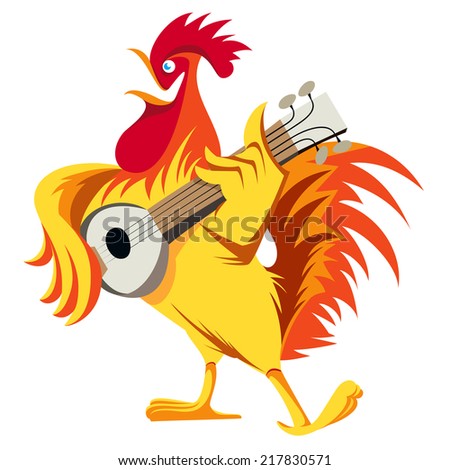  Rooster Singing Rooster Daytime Sleep Stock Illustration 