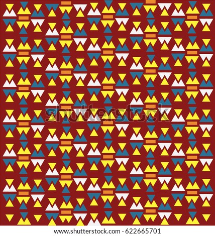 Tribal Aztec Seamless Pattern On Purple Stock Vector 204980149 ...