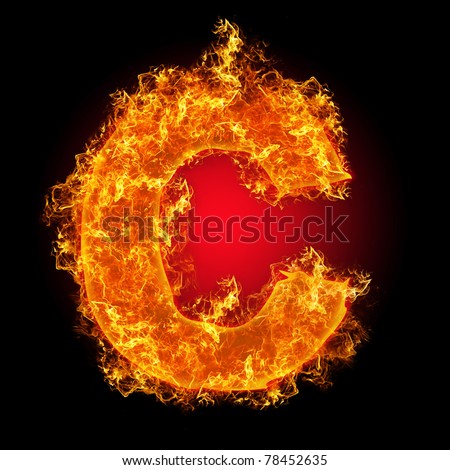 Fiery Font Hot Flame Design Letter Stock Illustration 63437818 ...