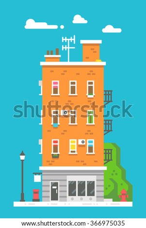 Apartment Building Illustration apartment building stock images, royalty-free images & vectors Apartment Building Illustration apartment building stock images, royalty-free images & vectors