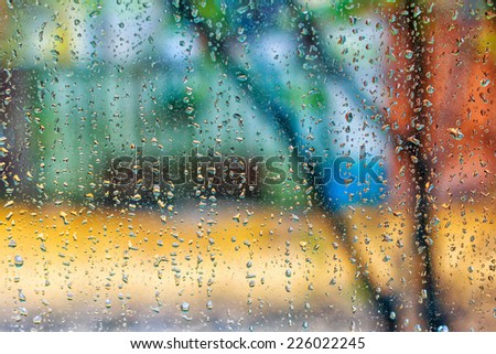 Raindrops On Window Raindrops On Window