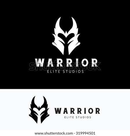 Warrior Logovikingarmymask Logoking Logovector Logo Template Stock ...