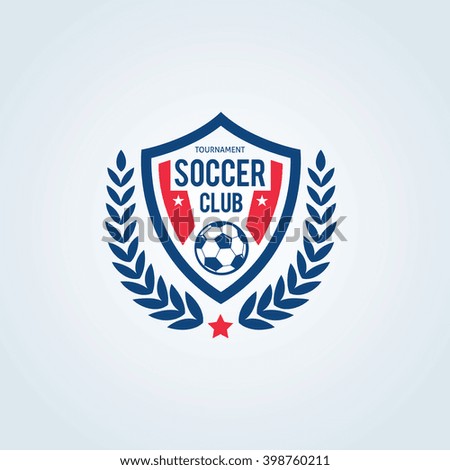 Soccer Football Club Vector Logo Template Stock Vector 398760211